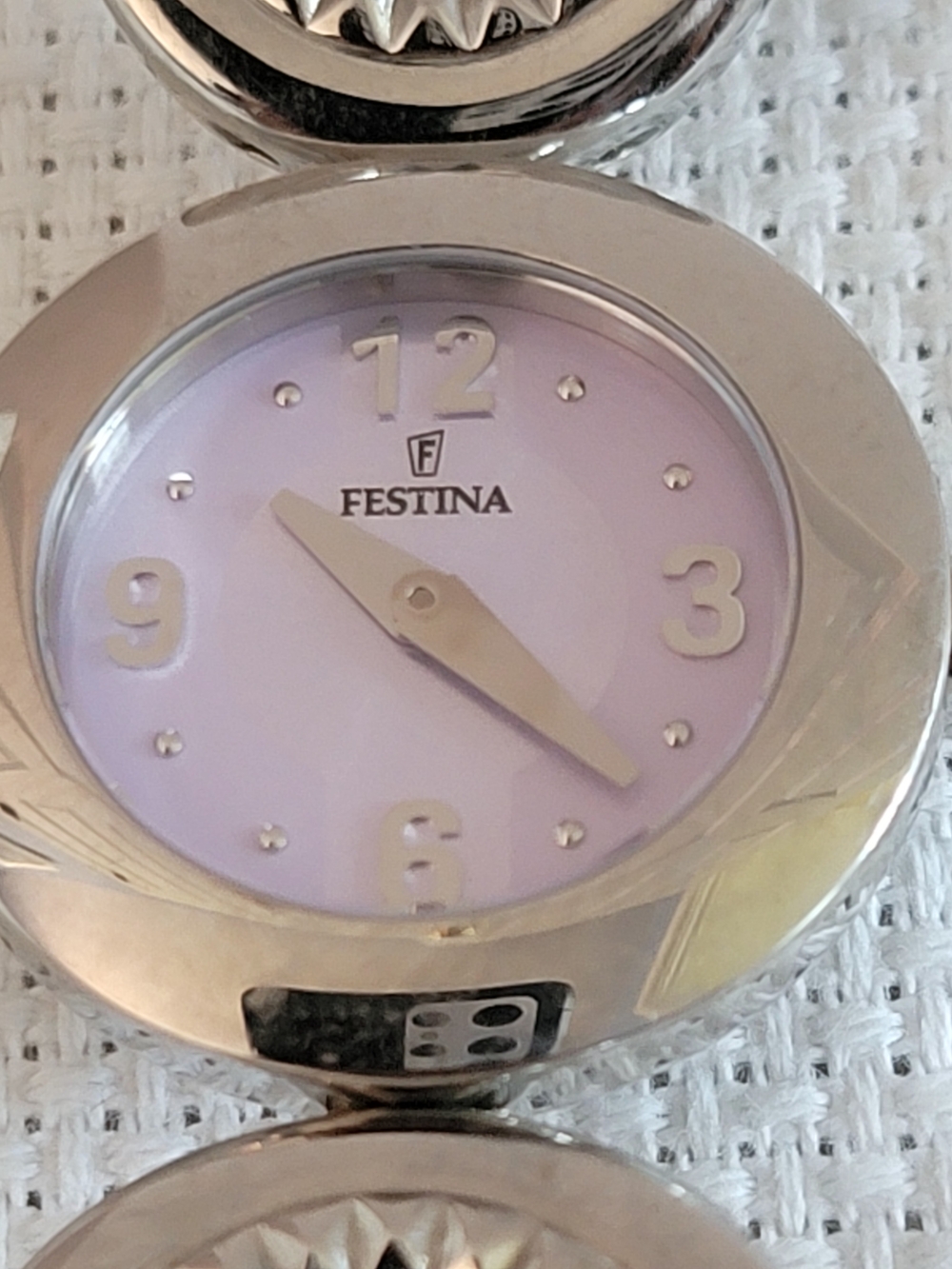Festina Women's Silver Watch with Lilac Dial